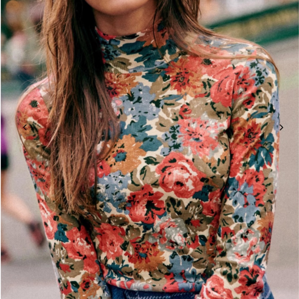 Sezane October Flowers Felix Shirt
